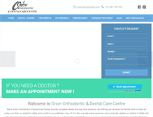 Tablet Screenshot of oriondentalcare.com